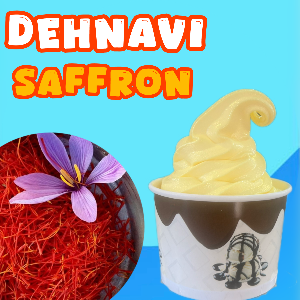 بستنی  زعفرانی  کاسه ای